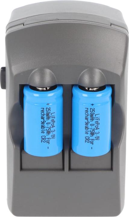 Immagine prodotto AccuCell CR2 caricatore Li-ion, CR-2 caricatore incl. 2x CR2 batteria ricaricabile