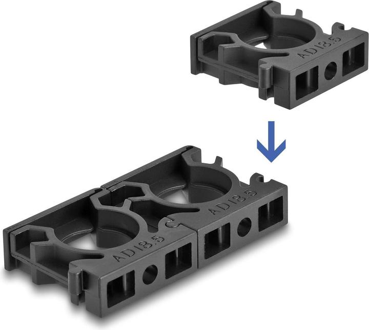 Immagine prodotto Delock Portaguaina per cavi 13 mm, 8 pezzi, nero (Tubo cavi, 3 cm)