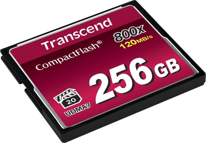 Immagine prodotto Transcend CF Card 256GB MLC 800x R: 120M (256 GB, CF)