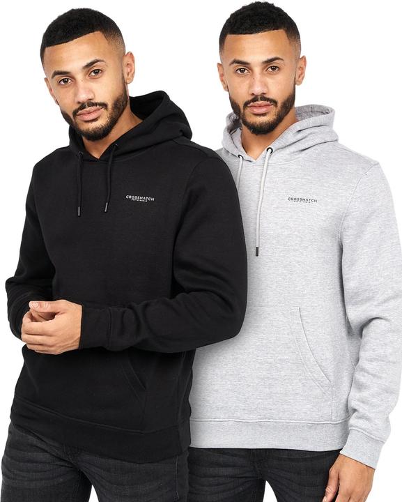 Actual product image Crosshatch Mens Traymax Hoodie (Pack Of 2) (XL)