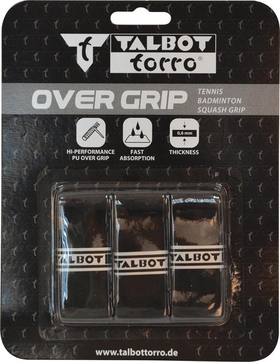 Produktbild Talbot Torro Griffband Overgrip, 3er Blister Überwickelband, Stärke: 0,6 mm, Länge: 1,13 m/Breite: 27 mm