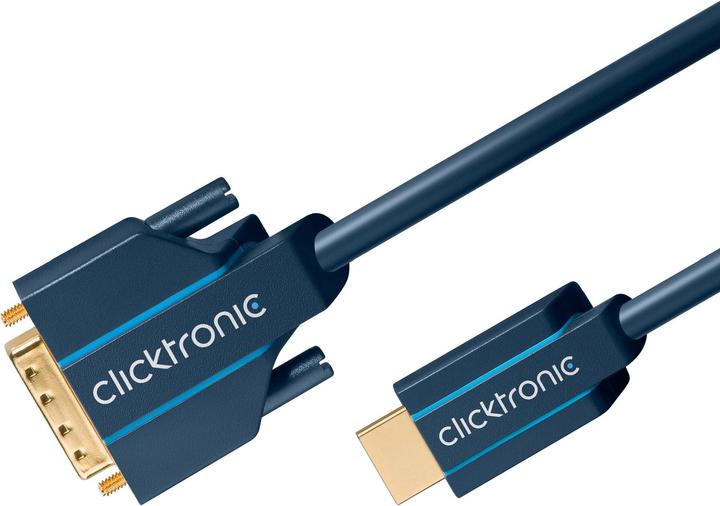 Produktbild clicktronic HDMI (Typ A) — DVI (3 m, DVI, HDMI)