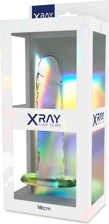 Actual product image X Ray Xray Clear Dildo Transparent 18cm X 4cm