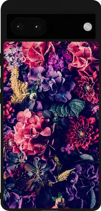 Image du produit PhoneLook Coque Silicone rigide noir Flowers Dark (Google Pixel 6a)