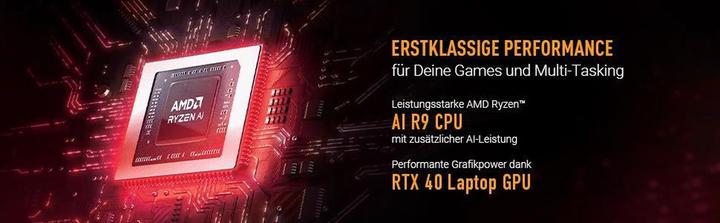 Actual product image ASUS TUF Gaming A16 RTX 4070 (16", AMD Ryzen AI 9 HX 370, 32 GB, 1000 GB, DE)