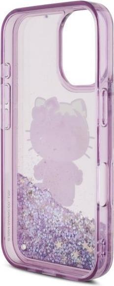 Produktbild Hello Kitty HKHCP16SL50PPU iPhone 16 6.1" fioletowy/purple hardcase Liquid Glitter 50TH Anniver (Apple iPhone 16)