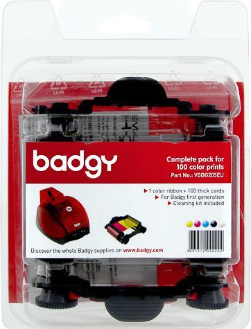 Produktbild Evolis Supply 100P f Badgy Printer Farbband (Mehrfarbig)
