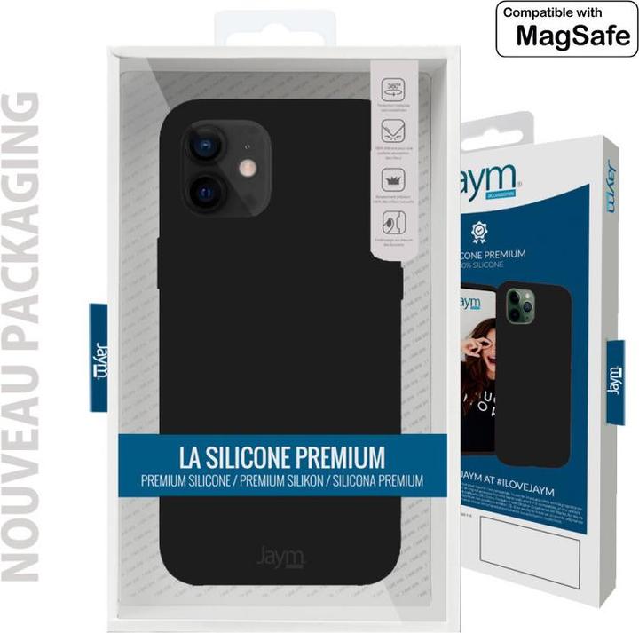 Produktbild Jaym Premium Silikonhülle, Schwarz Series (Apple iPhone 14 Plus)