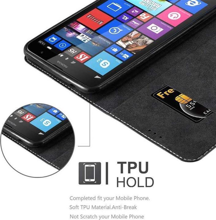 Actual product image Cadorabo Book X Wallet Cover (Nokia Lumia 1320)