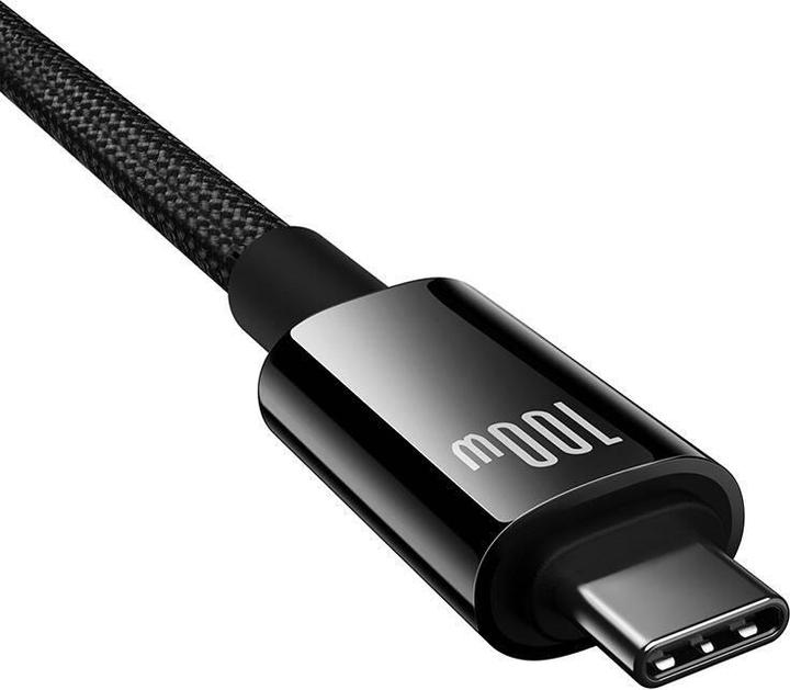 Produktbild Baseus Tungsten Gold USB-C 3.2 / USB-C 3.2 cable 100W 4K 60Hz 1.5m - black (1.50 m, USB 3.2)