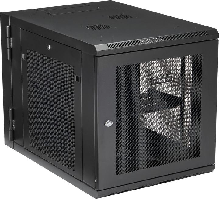 StarTech 12U Wall Mount Server Rack up to 81cm deep Hinged Enclosure Network Cabinet Server Cabinet (12 RU, 19 inch rack)