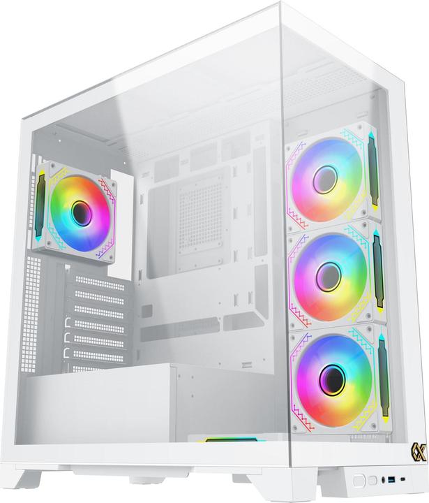 Immagine prodotto Xigmatek Boitier Moyen Tour ATX Endorphin Ultra RGB avec panneaux vitrés (Blanc)