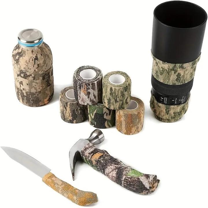 Image du produit S E 6Pc Assorted Camouflage Adhesive Free Wraps