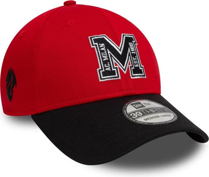 Immagine prodotto New Era 39Thirty Stretch Cap - AC Mailand schwarz - S/M (S/M)