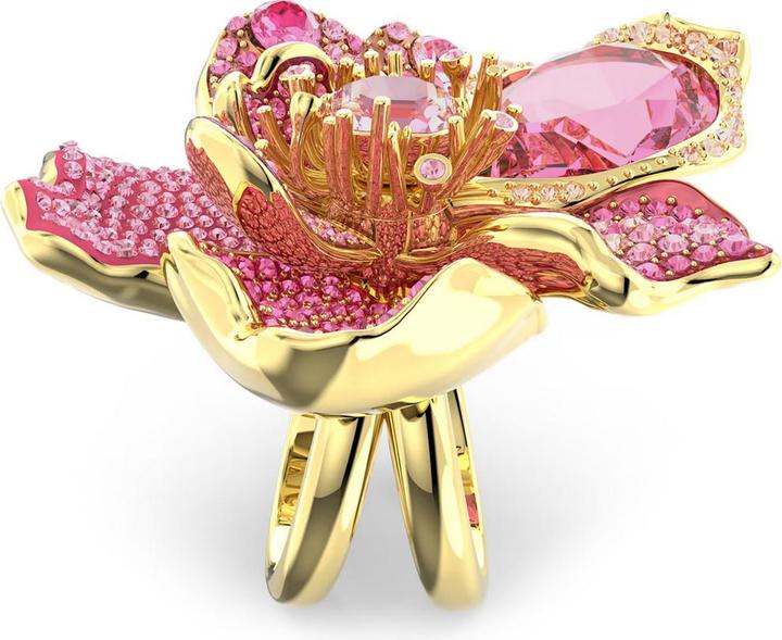 Produktbild Swarovski Florere Cocktail Ring Pavé Blume Rosa (55)