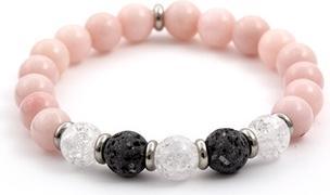 Actual product image Beneto Beaded bracelet made of lava stone. jade and crystal MINK35/17 (Lava stone, Jade, Crystal)