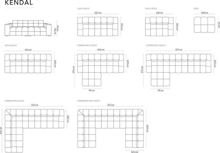 Produktbild Micadoni Kendal (2-Sitzer, 3-Sitzer, 4-Sitzer)