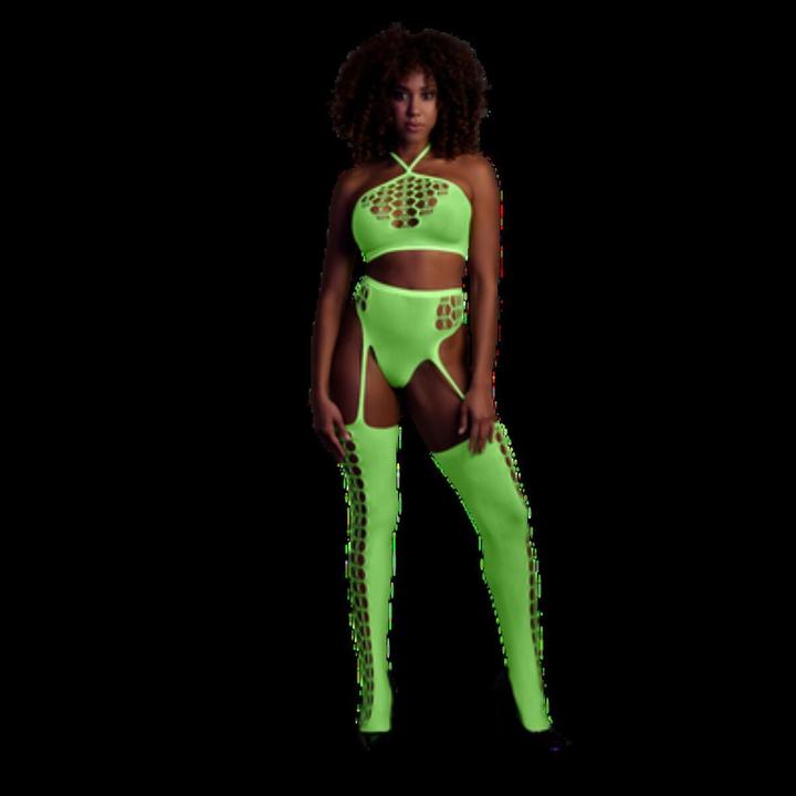 Produktbild Ouch! Two Piece with Crop Top and Stockings (One Size)
