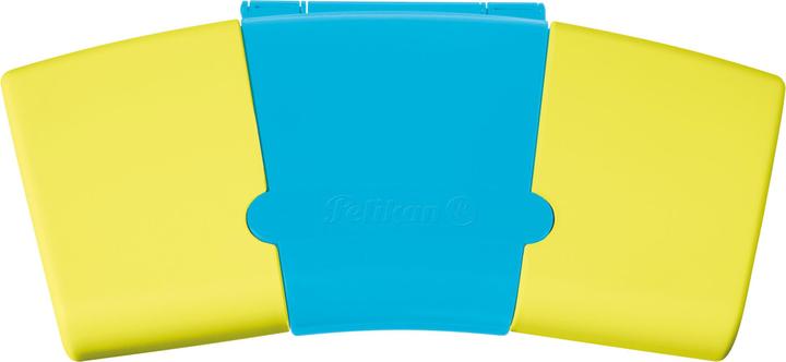 Image du produit Pelikan Encrier opaque ProColor 735, 12 couleurs, tris/jaune (Turquoise, Jaune fluo, 12 ml)