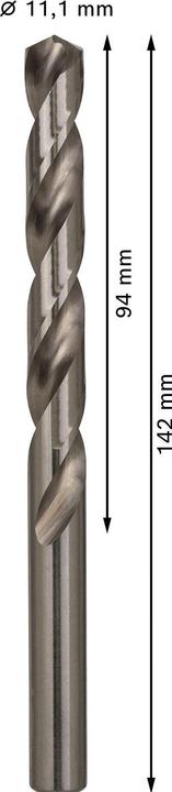 Produktbild Bosch Professional Zubehör PRO Metal HSS-G Spiralbohrer, 11,1 x 94 x 142 mm (11.1 mm)