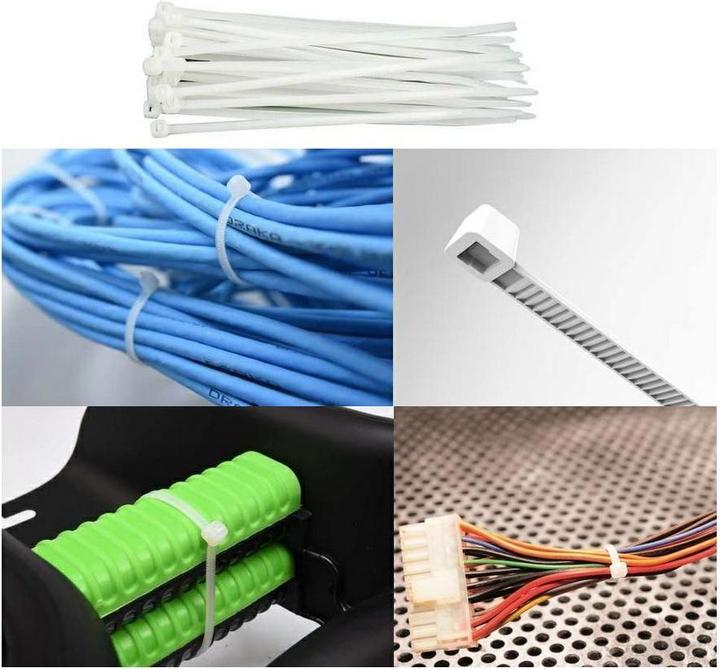 Actual product image Yato OPASKI PLASTIKOWE 700X9,0 50SZT. BIAŁE (Plastic cable ties, 50 pcs.)