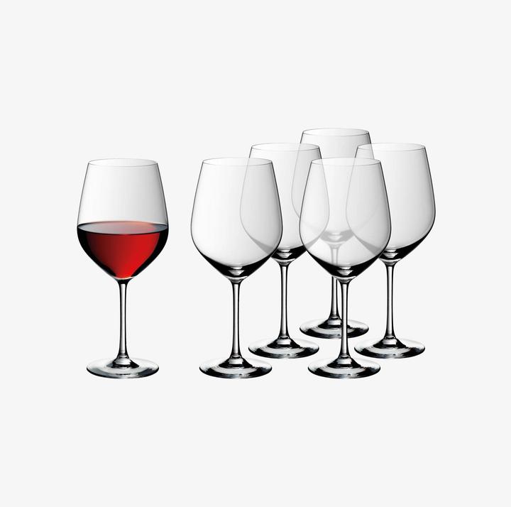 Productafbeelding WMF Bourgondische wijnglazen set 6tlg 700ml, kristalglas Easy Plus transparant (70 cl, 6 Bril, Rode wijnglazen)