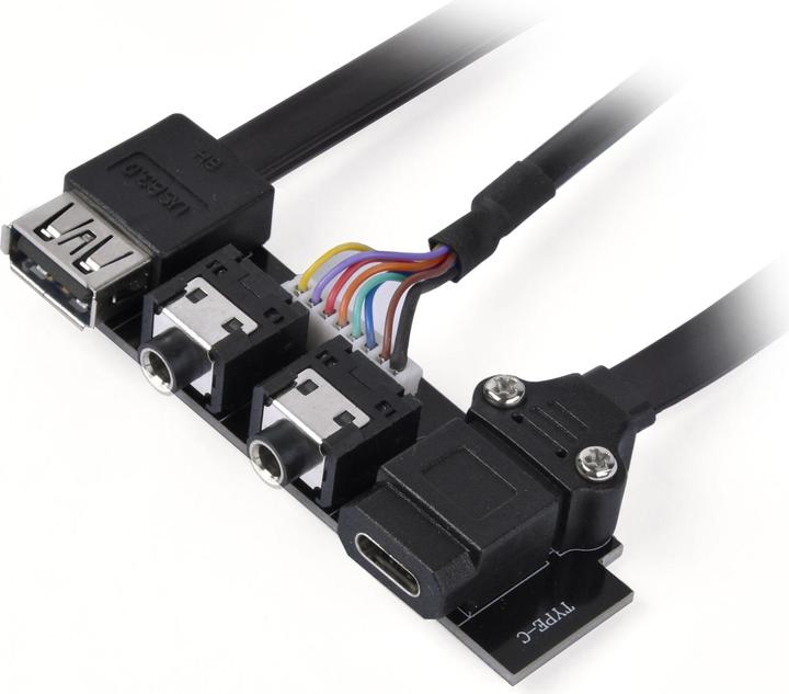Actual product image Silverstone SST-G11313530-RT - USB Type C, USB3.1 Gen.2 Upgrade kit for chassis (0.81 m, USB 3.1, USB 3.0)