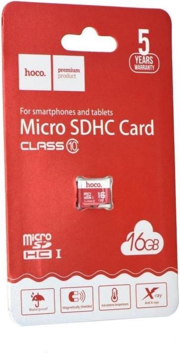 Immagine prodotto Hoco Schede di memoria Scheda di memoria microSD 16GB classe 10 (16 GB, microSDHC, U1)