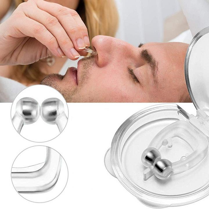 Actual product image Stride Magnetic anti-snoring nose clip