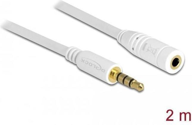 Produktbild Delock 3.5mm Klinke – 3.5mm Buchse (2 m, 3.5mm Klinke (AUX))
