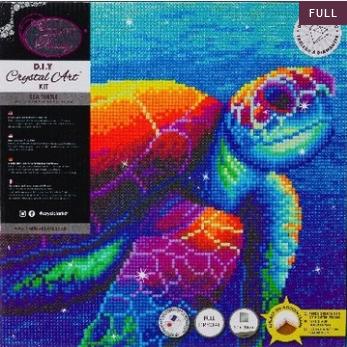 Immagine prodotto Craft Buddy Tartaruga Arcobaleno, Kit artistico in cristallo 30x30cm RACHEL FROUD