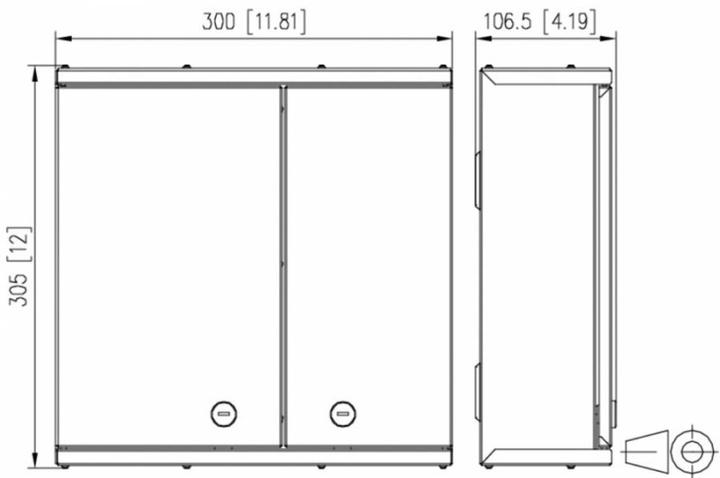 Produktbild Metz Connect 1503297612-E4 Glasfaserverteiler OpDATWV 12xLCDAPC
