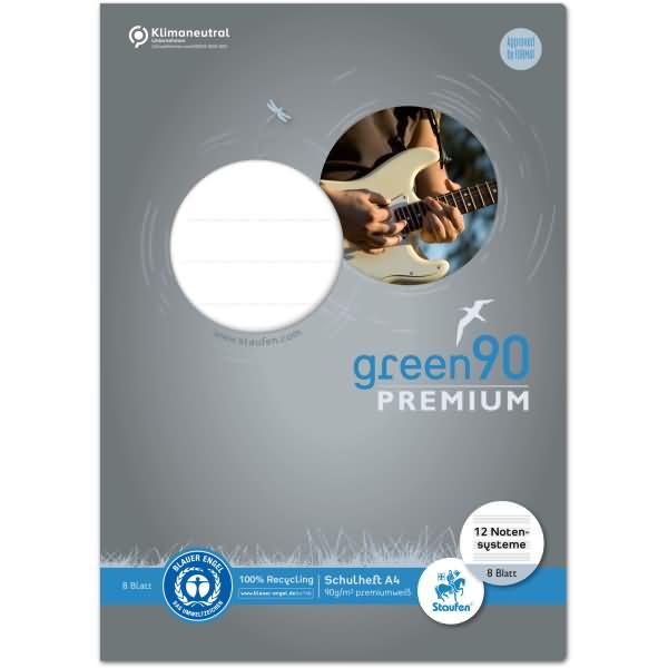 Immagine prodotto Magni Quaderno verde90 Premium A4 pentagrammi 8 fogli (A4, Rigatura speciale, Copertina rigida)