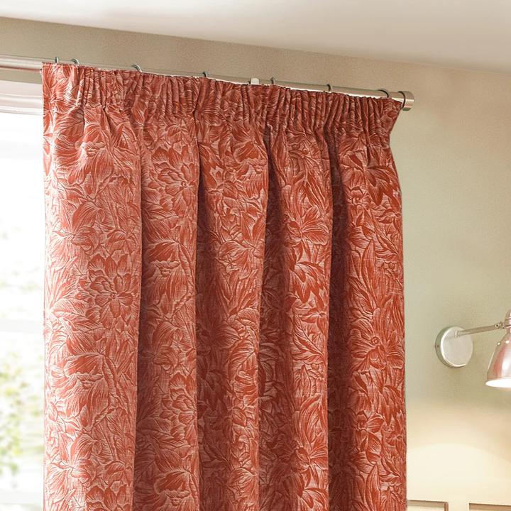 Actual product image Wylder Nature Grantley Jacquard Pencil Pleat Curtains (228 x 228 cm)