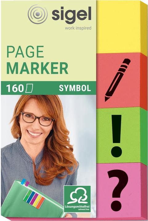 Sigel Sticky notes with symbol (20 x 50 mm)