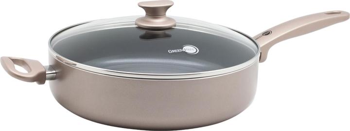 Image du produit Greenpan Cambridge Inductie Hapjespan met Deksel - 28 cm - PFAS-vrij - Brons (28 cm, Poêle à frire, Aluminium)