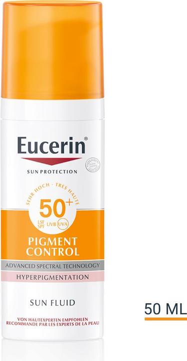 Produktbild Eucerin SUN Face Pigment Control Fluid LSF 50+ (Sonnenlotion, SPF 50+, 50 ml, 97 g)