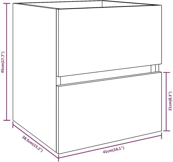 Image du produit VidaXL Evan (41 x 38.5 x 45 cm)