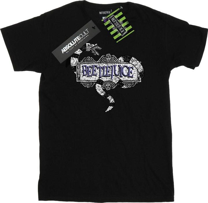 Beetlejuice Sandwurm Logo Baumwolle Boyfriend TShirt