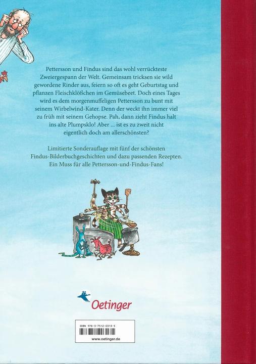 Actual product image Pettersson and Findus. Our most beautiful stories (German, Sven Nordqvist, 2022)