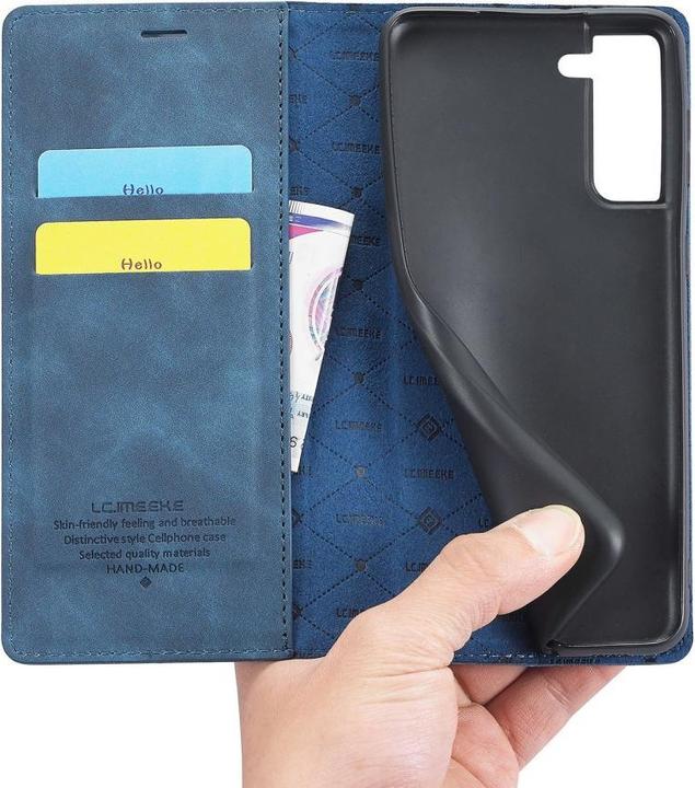 Produktbild Cover-Discount Galaxy S22 - Stand Flip Case Hülle blau (Samsung Galaxy S22)