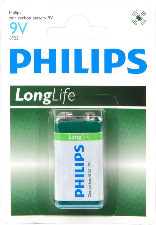Actual product image Philips LongLife (1 pcs., 9V Block)