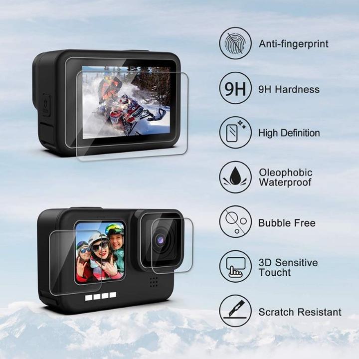 Immagine prodotto Ueli Express GoPro Hero 12 / 11 / 10 / 9 Black Custodia impermeabile Filtro subacqueo e starter set da viaggio (Eroe 12, Hero 11 Nero, Hero 10 Nero, Eroe 9 nero)
