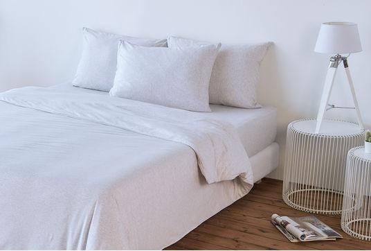 Actual product image Living Home Melange Jersey Uni (Bedding set, 50 x 70 cm, 160 x 210 cm)