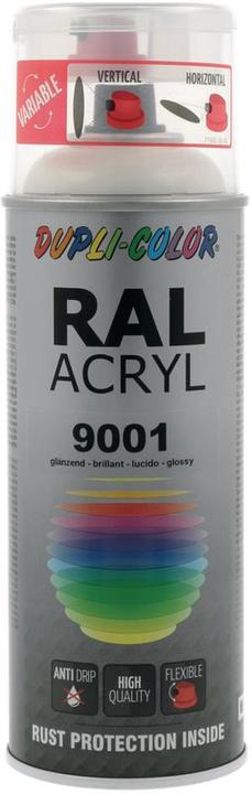 Immagine prodotto Dupli-Color Vernice acrilica lucida RAL 9001 bianco crema (Bianco crema, 0.40 l)