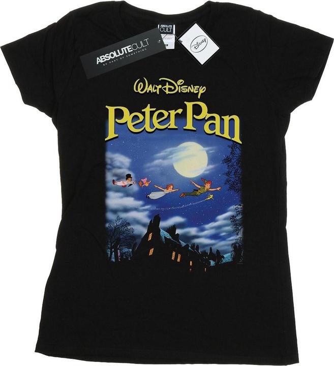 Actual product image Disney Womens/Ladies Peter Pan Come With Me Homage Cotton T-Shirt (S)