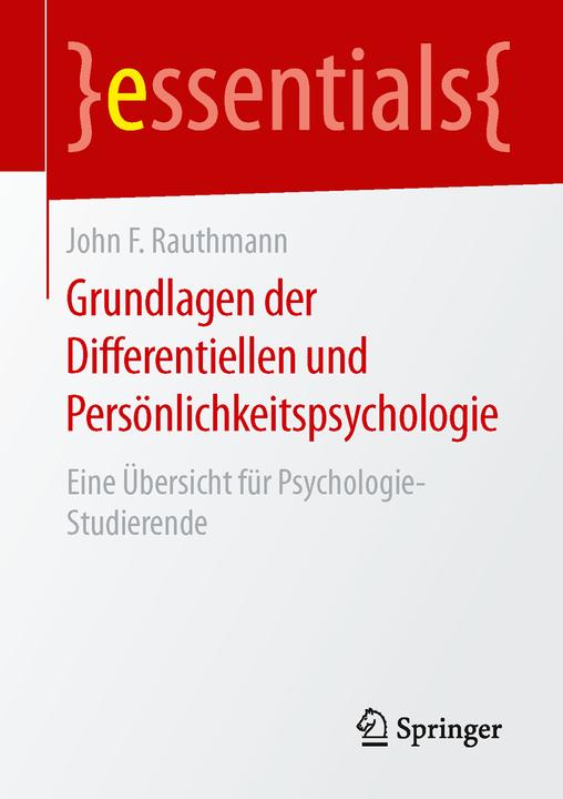 Immagine prodotto Grundlagen der Differentiellen und Persönlichkeitspsychologie (Tedesco, Rauthmann, JohnF(Dr), 2015)