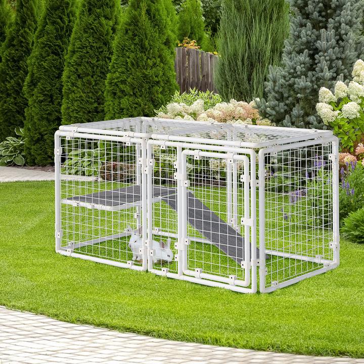Immagine prodotto PawHut Conigliera per piccoli animali con funzione fai da te