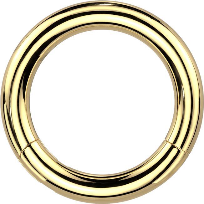 Produktbild Star Piercing Segmentring klappbar vergoldet (Titan G23, ohne Messing)