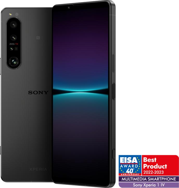 Actual product image Sony Xperia 1 IV (256 GB, Black, 6.50", SIM + eSIM, 12 Mpx, 5G)